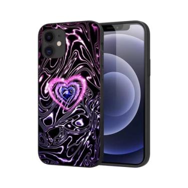 Imagem de CUTTIZ Capa de telefone compatível para iPhone 14 Plus masculina menina padrão de amor para iPhone 13 11 12 14 Pro Max Mini 6 7 8 Plus XS XR capa de telefone personalizada fofa macia exclusiva (D11, iPhone 12 Pro)