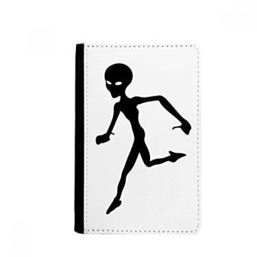Imagem de Bolsa de cartão para carteira com porta-passaporte de alienígena para corrida universo e alienígena Notecase Burse, Multicolor