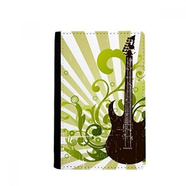 Imagem de Verde, Guitarra Música Fresh Pattern Passport Holder Notecase Burse Wallet Cover Card Purse, Multicolorido.