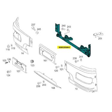 Imagem de SUPORTE PARACHOQUE MB ATEGO