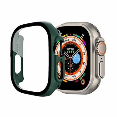 Imagem de Case Capa com Pelicula de Vidro LTIMPORTS, compativel com Apple Watch Ultra 49mm e Apple Watch Ultra 2 49mm(Verde)