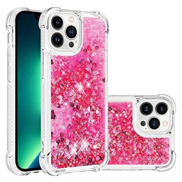 Imagem de Para iPhone 14 13 12 11 Pro Max Mini X XS XR 7 8 14 Plus cases Glitter Dazzle Love Quicksand Case, A, para iPhoneSE (2020)
