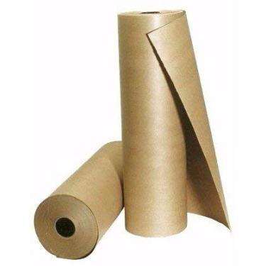 Imagem de Kit 2 Bobinas Papel Pardo - Kraft 80gr, 60cm X 150mts Cada