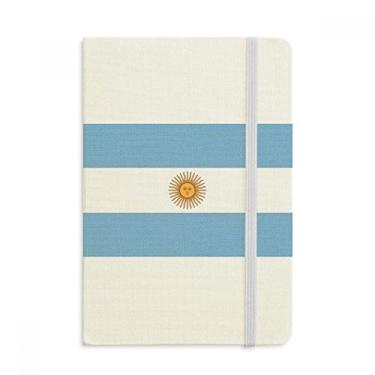 Imagem de Caderno com a bandeira nacional da Argentina da América do Sul, capa dura oficial, diário clássico