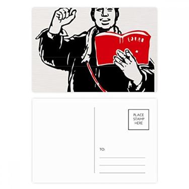 Imagem de Mochila vermelha livro chapéu estudo China cartão postal vermelho cartão cartão cartão cartão de felicitações