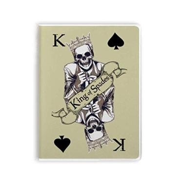 Imagem de Caderno com estampa de cartas de jogar, capa de chiclete, diário de capa macia