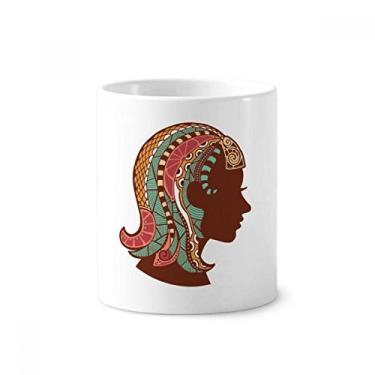 Imagem de Suporte de caneta com símbolo do signo do zodíaco Virgo Constelação Caneca de cerâmica com suporte para lápis