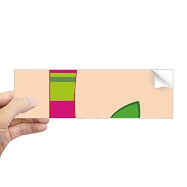 Imagem de DIYthinker L alfabeto laranja frutas bonitas no padrão retangular para-choque adesivo notebook janela decalque