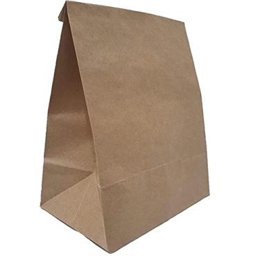 Imagem de Anhanguera Gráfica Sacos Kraft Delivery 20x13x25-100 Unds Marrom Dobra Papel