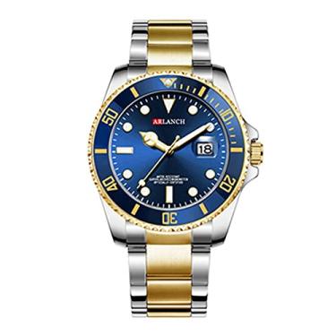 Imagem de Relógio Masculino Dourado Azul Prata Campeão Arlanch 305 AZ