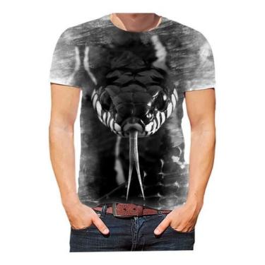 Imagem de Camisa Camiseta Cobra Serpente Anaconda Sucuri Bichos Hd 10 - Estilo K
