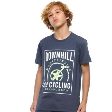 Imagem de Camiseta Infantil Azul Downhill Banana Danger