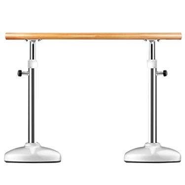 Imagem de Ballet Barre Barra de balé de aço inoxidável com cabo de madeira maciça, bastão de balé portátil com altura ajustável (Size : 2M/6.6FT)