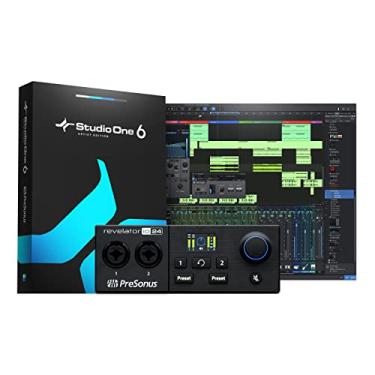 Imagem de PreSonus Interface de áudio compatível com USB-C Revelator io24 com mixador de laço integrado e efeitos para streaming, podcast e muito mais