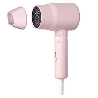 Imagem de Secadores de cabelo de 800 W para mulheres Bonitos Secadores de cabelo de viagem Secador de cabelo portátil compacto Estudante Mini secador de cabelo 3 temperaturas e 2 velocidades do vento Cabo