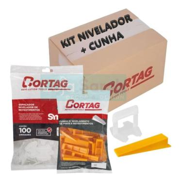 Imagem de Kit Espacador Nivelador Smart C/ 500 Pcs C/ 50 Pcs De Cunha