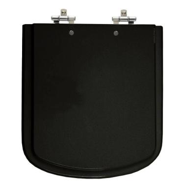 Imagem de Assento Sanitário Bali Preto Tampa para Vaso Incepa de Madeira Laqueada