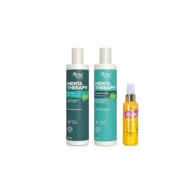 Imagem de Apse Menta Therapy Shampoo + Menta Therapy Condicionador + Glow Spray