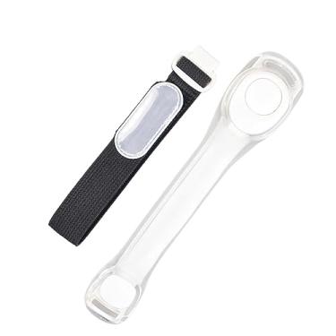 Imagem de Vaveren Braçadeira LED Pulseira LED Silicone Premium Cinto LED Glow Bracelet Night Running Luminous Armband para Jogging Camping Walkers Cyclists Bikers, BRANCO