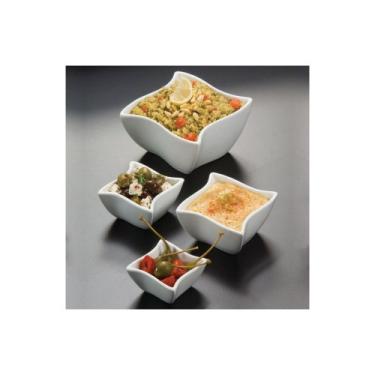 Imagem de American Metalcraft SQVY4 408 g Tigela de porcelana para condimentos esfriados
