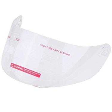 Imagem de QANYEGN Escudo Do Capacete, Lente Da Viseira Do Capacete Da Motocicleta Substituição Do Pára-brisa, Viseira Matizada Capacete Da Motocicleta Para Agv K5 K3sv(Transparente)