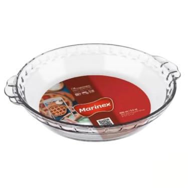 Imagem de Forma Filetada 600ML Marinex Vidro Redonda Pequena Assadeira