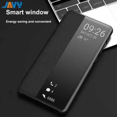 Imagem de Smart Side Window Phone Case para Huawei  Capa de Presente de Luxo  P30  P20 Pro Lite  Mate 20  10