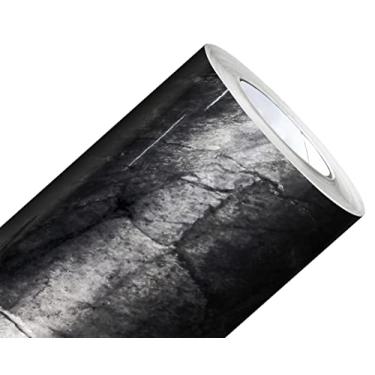 Imagem de Papel de Parede Mármore Silver Black Preto Prata Vinil Adesivo Impermeável Lavável Pia Box 2m x 60Cm