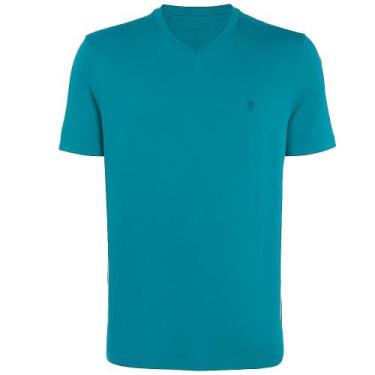 Imagem de Camiseta Individual Slim Fit Ve24 Azul Turquesa Masculino