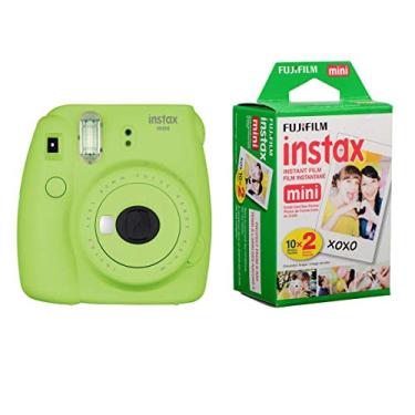 Imagem de Fujifilm Câmera Instax Mini 9, verde-limão – com filme Fujifilm instax mini Instant Daylight pacote duplo, 20 exposições