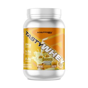 Imagem de Tasty Whey 3w Gourmet Adaptogen Whey Protein pote 900g Sabor Maracujá Mousse