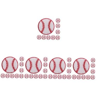 Imagem de Operitacx 50 Unidades remendo de beisebol remendos de softbol a ferro remendos de beisebol domésticos chapéus casacos pequenos remendos de beisebol remendos de chapéu adesivos