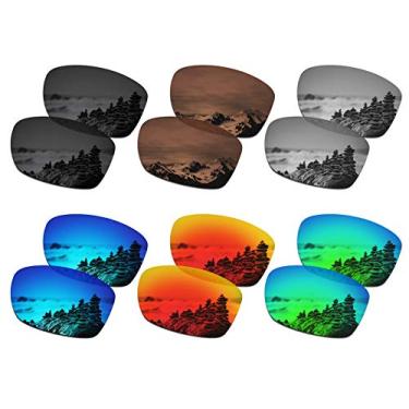 Imagem de SmartVLT Conjunto de 6 lentes masculinas de substituição para óculos de sol Oakley Jupiter Squared OO9135 Pacote Combo S01