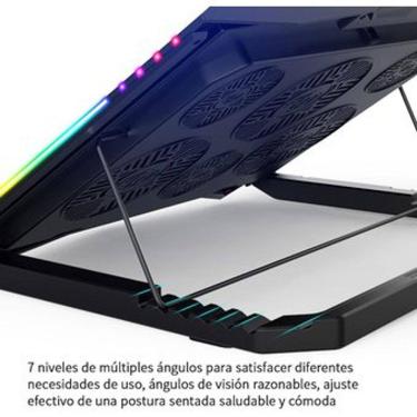 Imagem de A base de ventiladores do notebook riser suporta design silencioso K