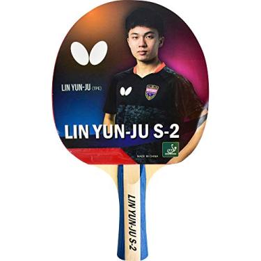 Imagem de Butterfly Raquete de tênis de mesa Lin Yun-Ju 2 Shakehand – Controle máximo para jogadores iniciantes – Série Lin Yun-Ju – Recomendada para jogadores de nível iniciante