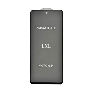 Imagem de Película de Vidro 3d Privacidade Protetor de Tela anti-riscos queda Compatível com Moto G24 G04