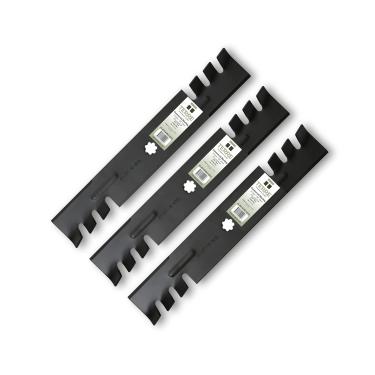 Imagem de Terre Products, 3 Pack Commercial Mulching Lawn Mower Blades, 48 Inch Deck, Compatible with John Deere LA130, LA140, LA145, LA155, LA165, Replacement for John Deere GX21784, GY20852, GX21786