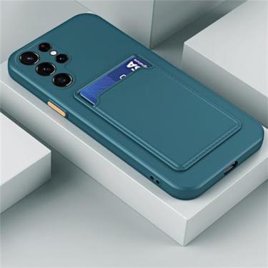 Imagem de Capa de telefone macia com slot para cartão para Samsung Galaxy S23 S22 S21 S20 Plus Ultra Fe A54 A34 A14 A23 A53 A52 Note 20 10 Pro Ultra Cases, 02, para S23 Ultra