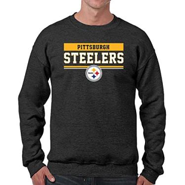 Imagem de Team Fan Apparel NFL Adult Property of Crewneck Moletom de lã - masculino e feminino - Mantenha-se aquecido e represente seu time com estilo