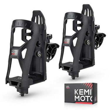 Imagem de Kemimoto – Suporte de copo para quadriciclos, um par de suportes para bebidas e motocicletas, suporte para garrafa de água de bicicleta com grampo de metal de 1,5 cm a 4 cm para quadriciclos, motos, barcos, andadores, cadeira de rodas, scooter, carrinho de golfe