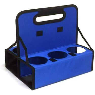 Imagem de Porta-copos AJK Gifts comporta 6 copos ou latas – Preto