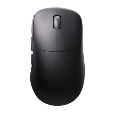 Imagem de Lamzu Thorn Mouse para jogos sem fio, ultraleve de 52 g, interruptor óptico, 26000 DPI, ergonômico, MCU Nordic 52840, TTC prata, sensor PAW3395 - preto