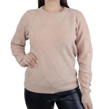 Imagem de Blusa Feminina Facinelli By Mooncity Tricot Camel - 651107-Feminino
