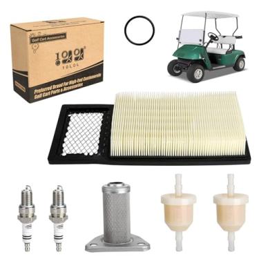 Imagem de 10L0L Kit de ajuste EZGO para carrinho de golfe EZGO TXT com filtro de ar 72368G01 filtro de combustível vela de ignição filtro de óleo kit de substituição para TXT, Medalist & Marathon 1994-2005