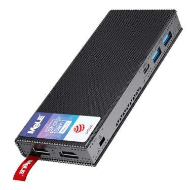 Imagem de MeLE PCG02 Pro Fanless Mini PC Stick N5105 8GB/128GB Windows 11 Pro WiFi6 USB PD3.0 Micro Computer Stick Dual HDMI 4K Gigabit Ethernet BT5.2 Pequeno PC em Escritório Empresarial Industrial IOT Media