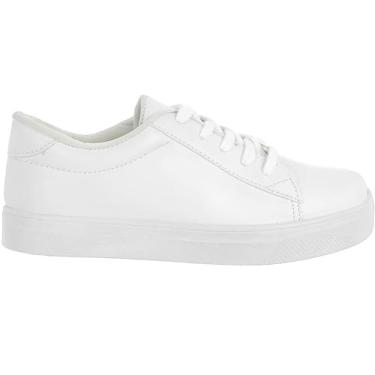 Imagem de Tênis Feminino Casual Flat Form Sapatenis Leve Confortável Via Angel 66.01 (Branco, BR, Adulto, Numérico, 34)