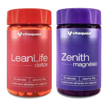 Imagem de Kit 2x Suplementos Magnésio + Detox Termogênico Sem Sabor 120 Cápsulas