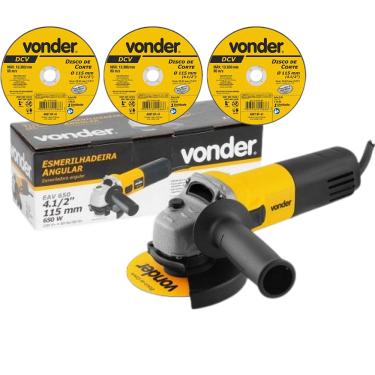 Imagem de Esmerilhadeira Angular EAV 650 VONDER 4.1/2"  650W 220V