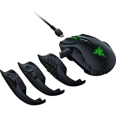 Imagem de Razer Naga Pro Wireless Gaming Mouse: Interchangeable Side Plate w/ 2, 6, 12 Button Configurations - Focus+ 20K DPI Optical Sensor - Fastest Gaming Mouse Switch - Chroma RGB Lighting
