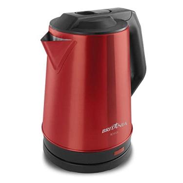 Imagem de Chaleira Elétrica Britânia, Vermelha, Acabamento em Aço Inox, 1,9L BCH12V 127V